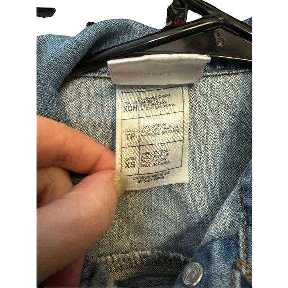 Disney Store Hannah Montana Girls Denim Embroidered Jean Jacket XS Rare - Picture 4 of 7